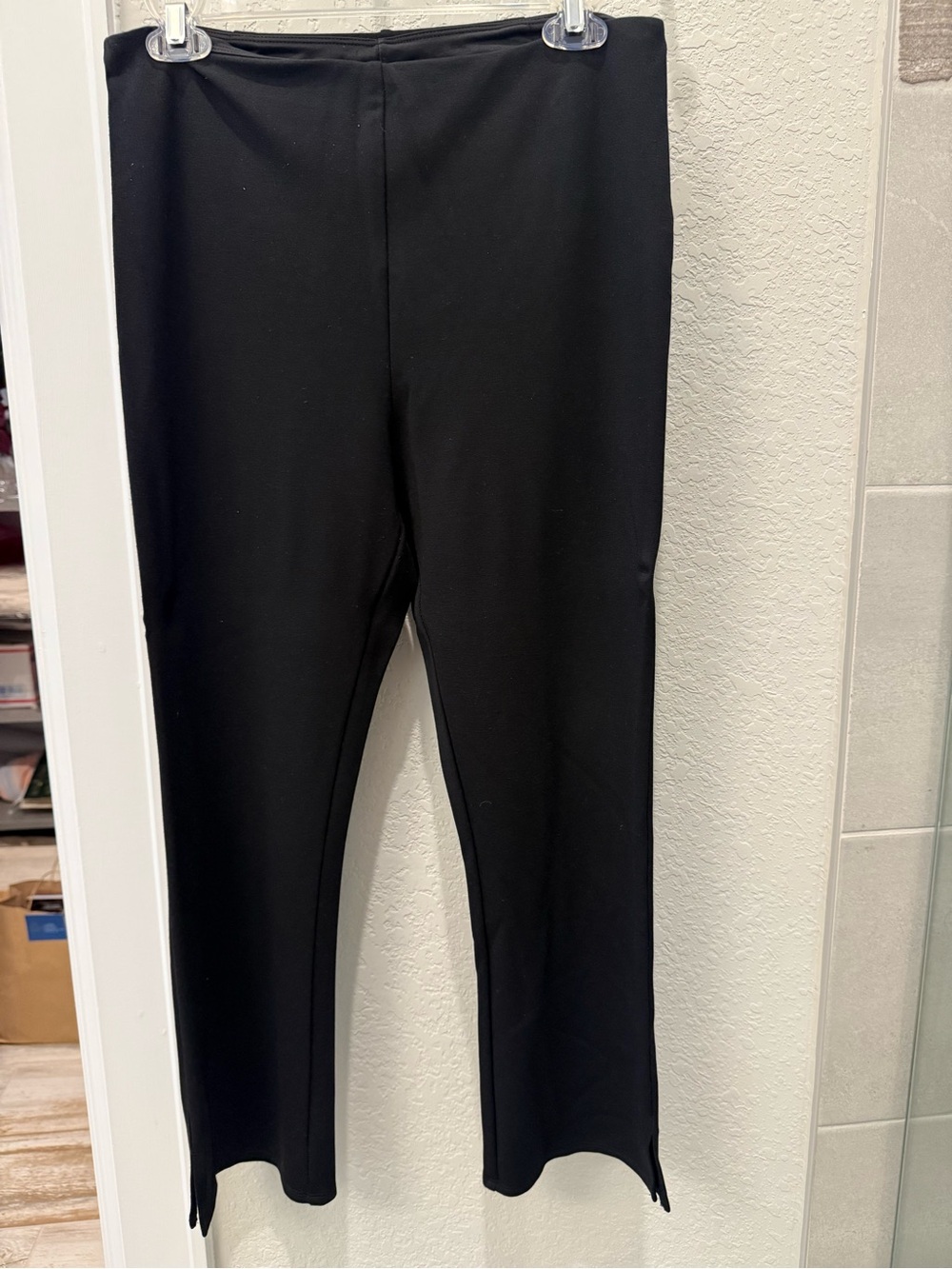 Lysse Black Boot Cut & Flare Ponte Pants